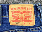 Levi’s 550 Men’s Jeans Relaxed Tapered Blue Denim 100% Cotton Sz 44x30