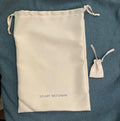 Stuart Weitzman Beige Drawstring Dust Bag 14x10 + Mini Pouch