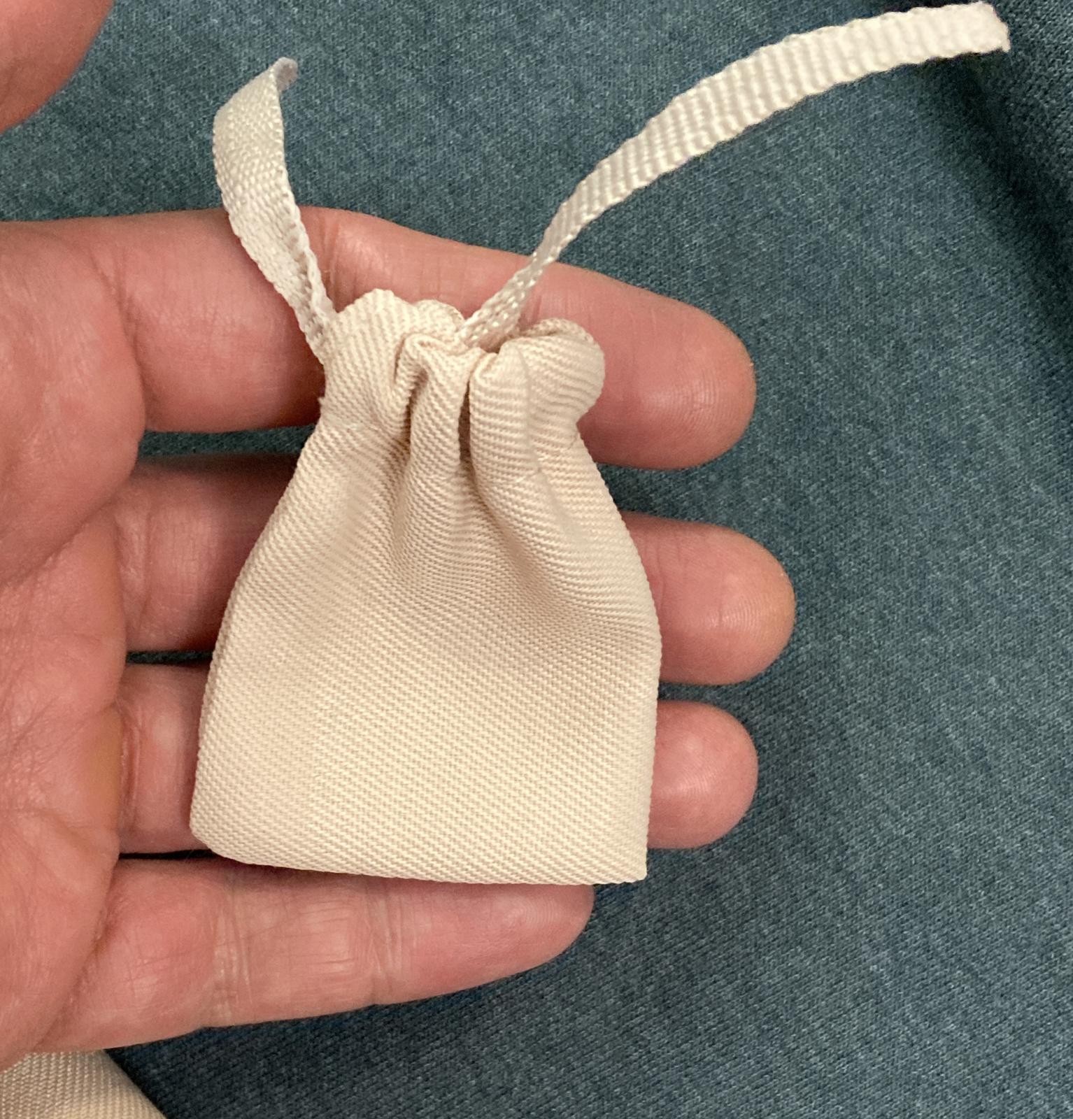 Stuart Weitzman Beige Drawstring Dust Bag 14x10 + Mini Pouch