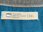 REI Co-op Utility Button Up Shirt Mens Teal Blue Elbow Patches Workwear Sz XXL