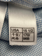 Brooks Brothers Regent Fit Non-Iron Dress Shirt  Blue Check Mens Sz 15.5 34/35