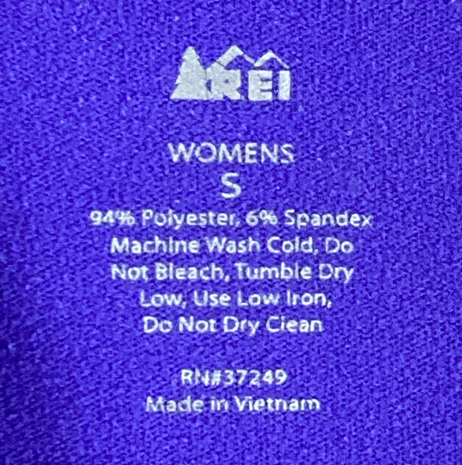REI Plum Purple Quarter Zip Base Layer Top Women’s Size S