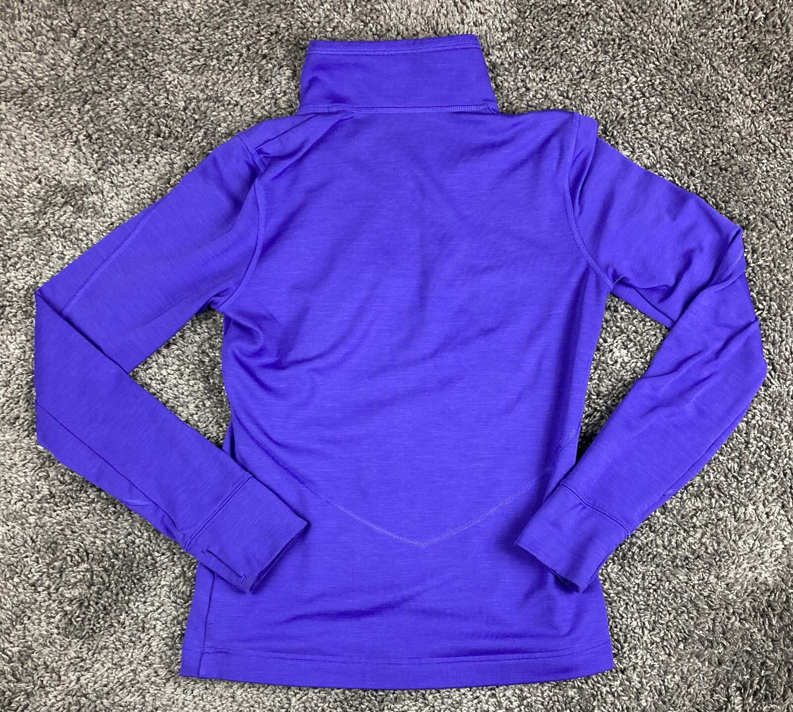 REI Plum Purple Quarter Zip Base Layer Top Women’s Size S