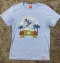 Habu Box Orion Beer Surfer Graphic Tee Heather Blue Size LL Japan Men’s
