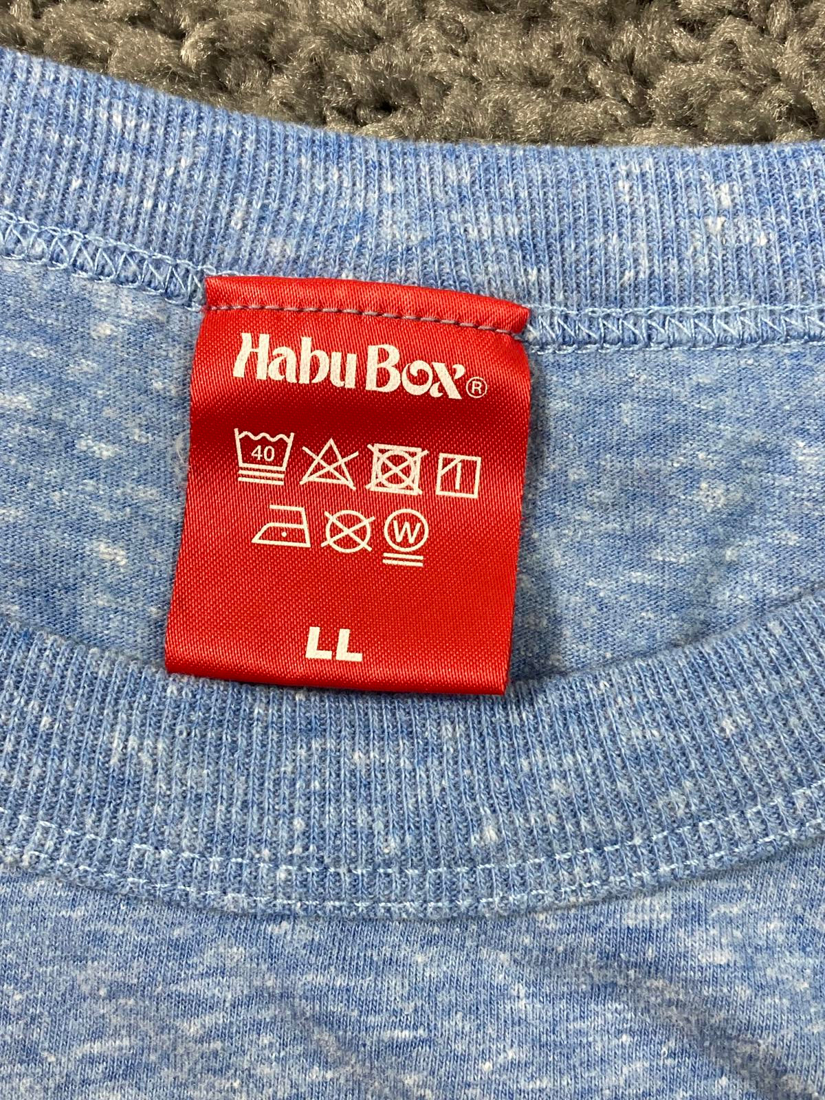 Habu Box Orion Beer Surfer Graphic Tee Heather Blue Size LL Japan Men’s