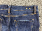 Cabi High Straight Jeans Dark Wash Indigo Blue Stretch Denim Size 10