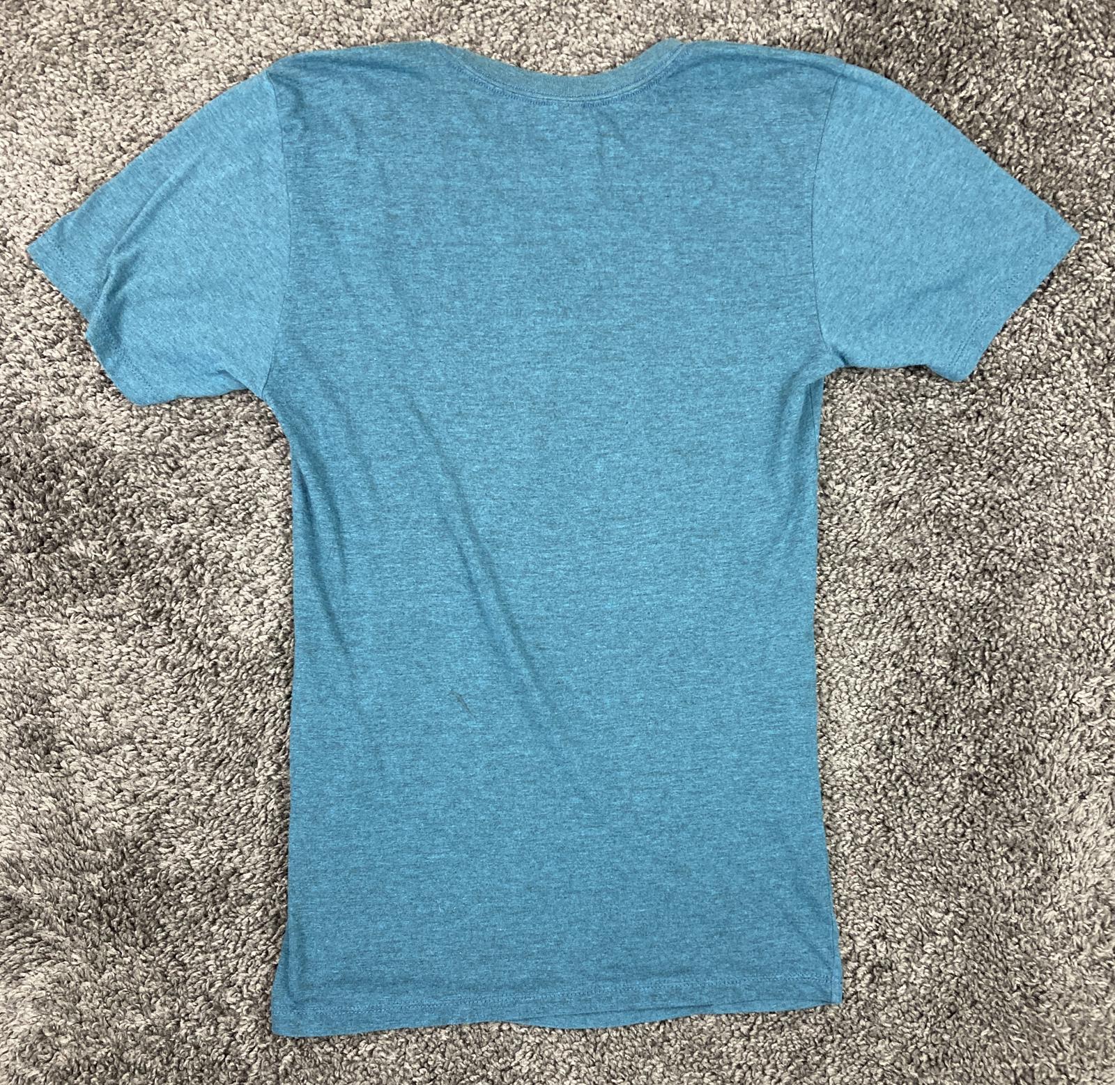 Area 51 Open Range Graphic T-Shirt Womens Blue Heather Tee Szs S