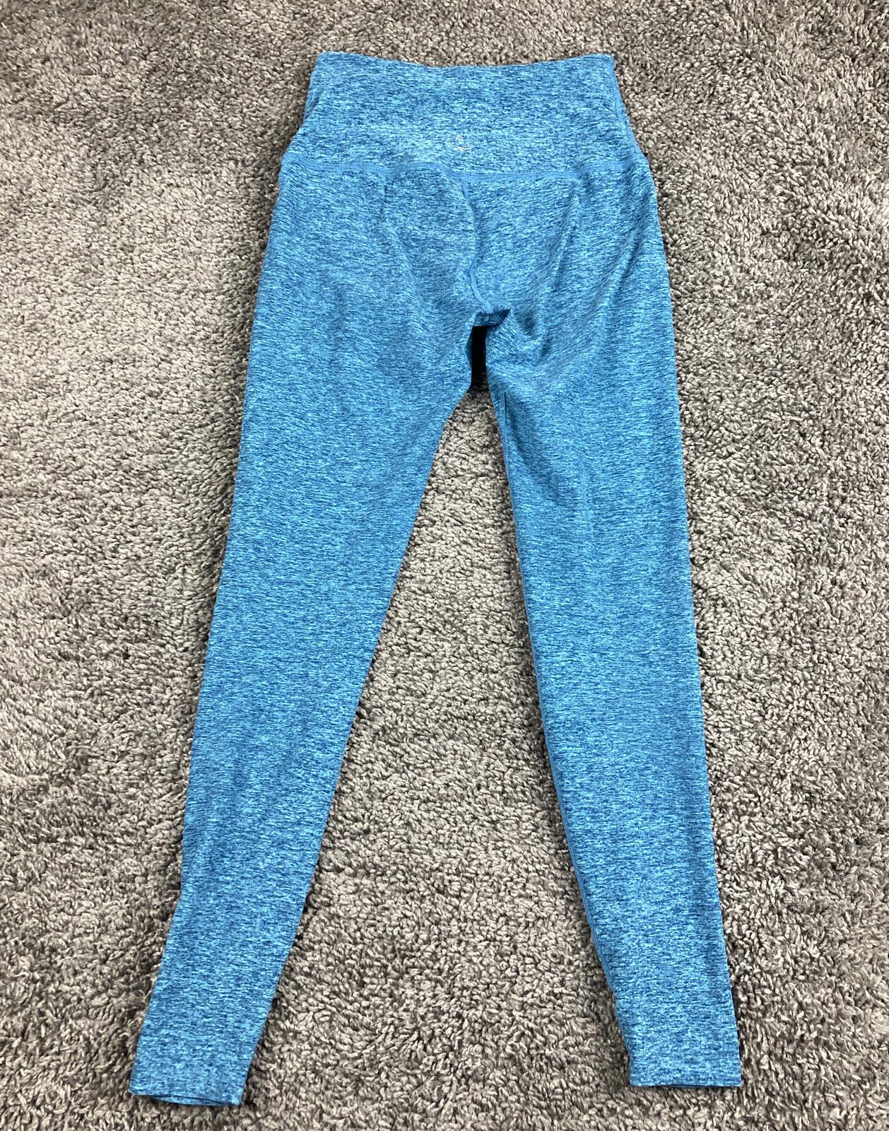 Beyond Yoga Spacedye High Waisted Leggings Full Length Turquoise Blue Heather M