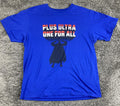 Uniqlo UT My Hero Academia All Might T Shirt Blue Plus Ultra One For All Sz XL