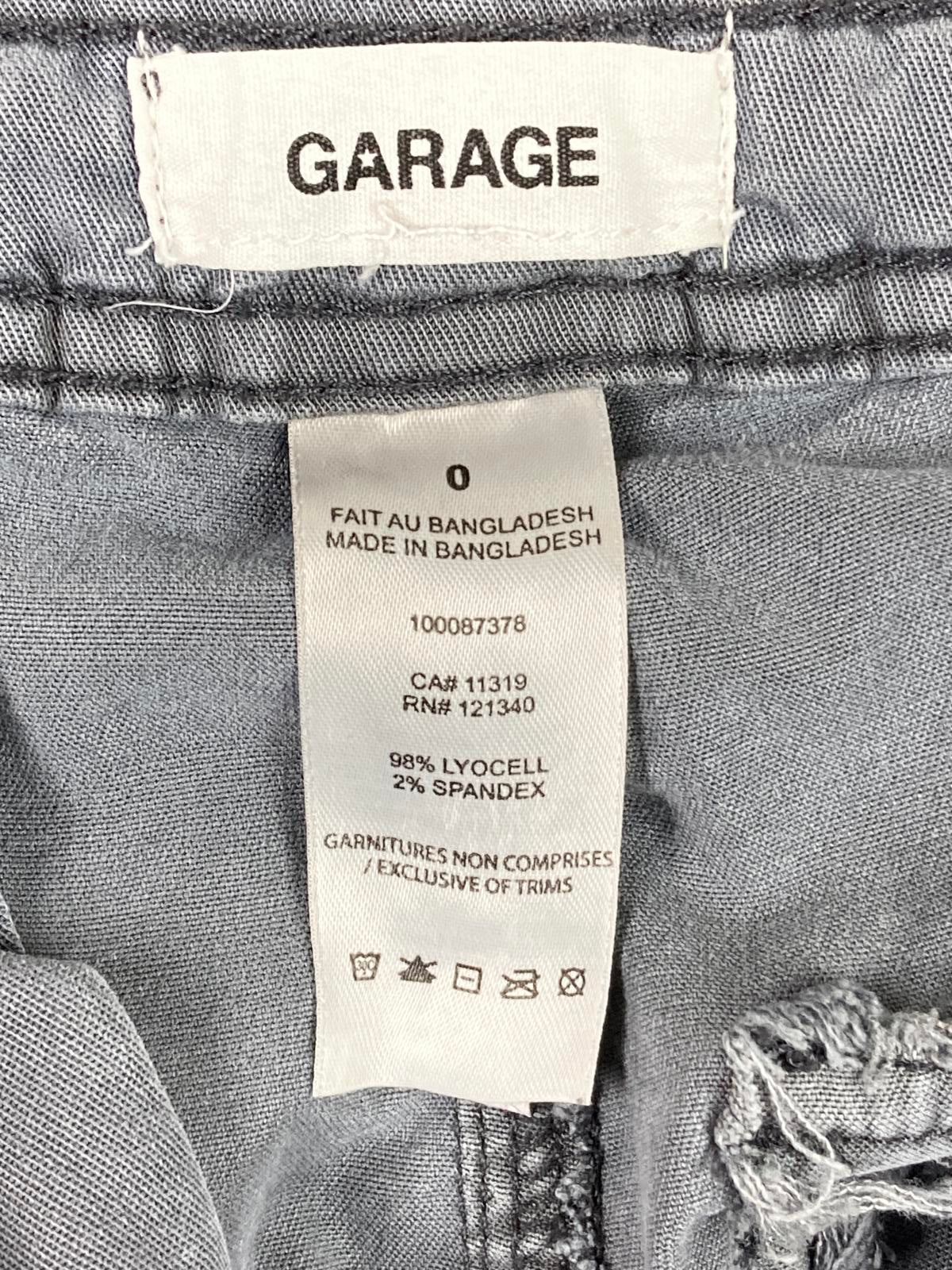 Garage Gray Cargo Pants Womens Drawstring Waist Utility Pockets Size 0