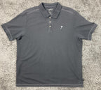 Tommy Bahama Mens XL Trim Fit Islandzone Polo Shirt Martini Cocktail Logo Black