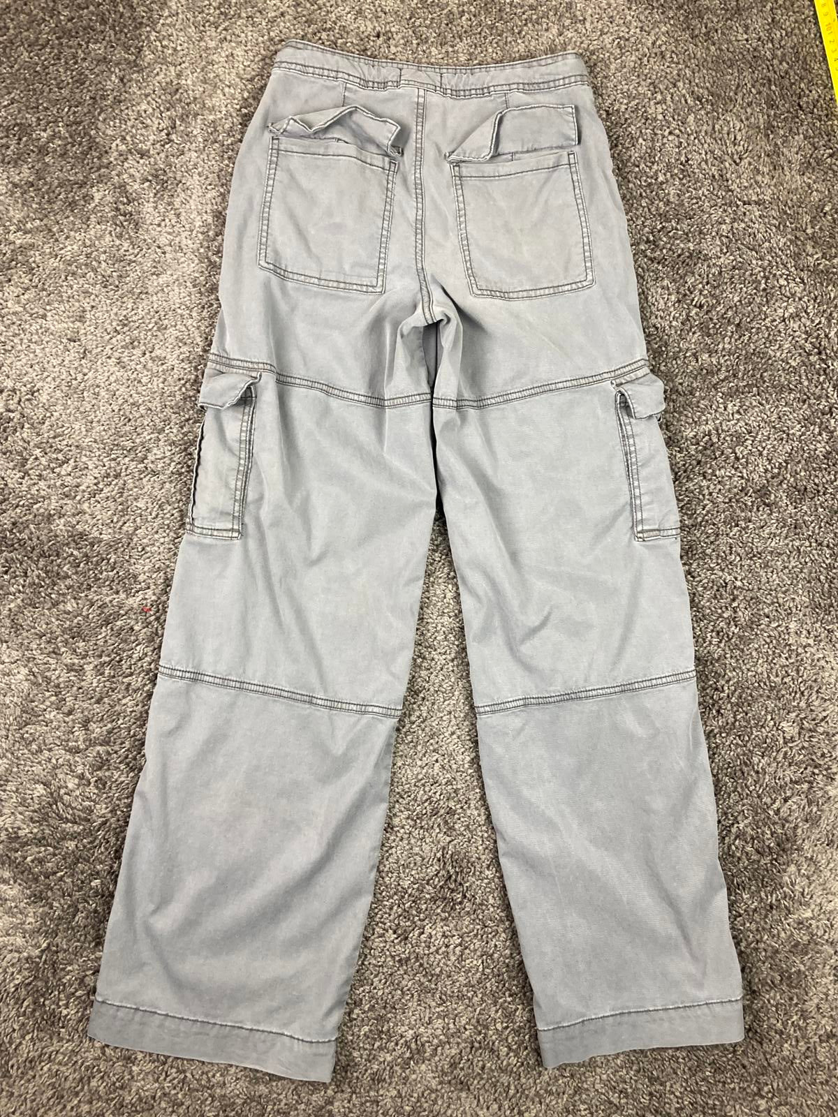 Garage Gray Cargo Pants Womens Drawstring Waist Utility Pockets Size 0