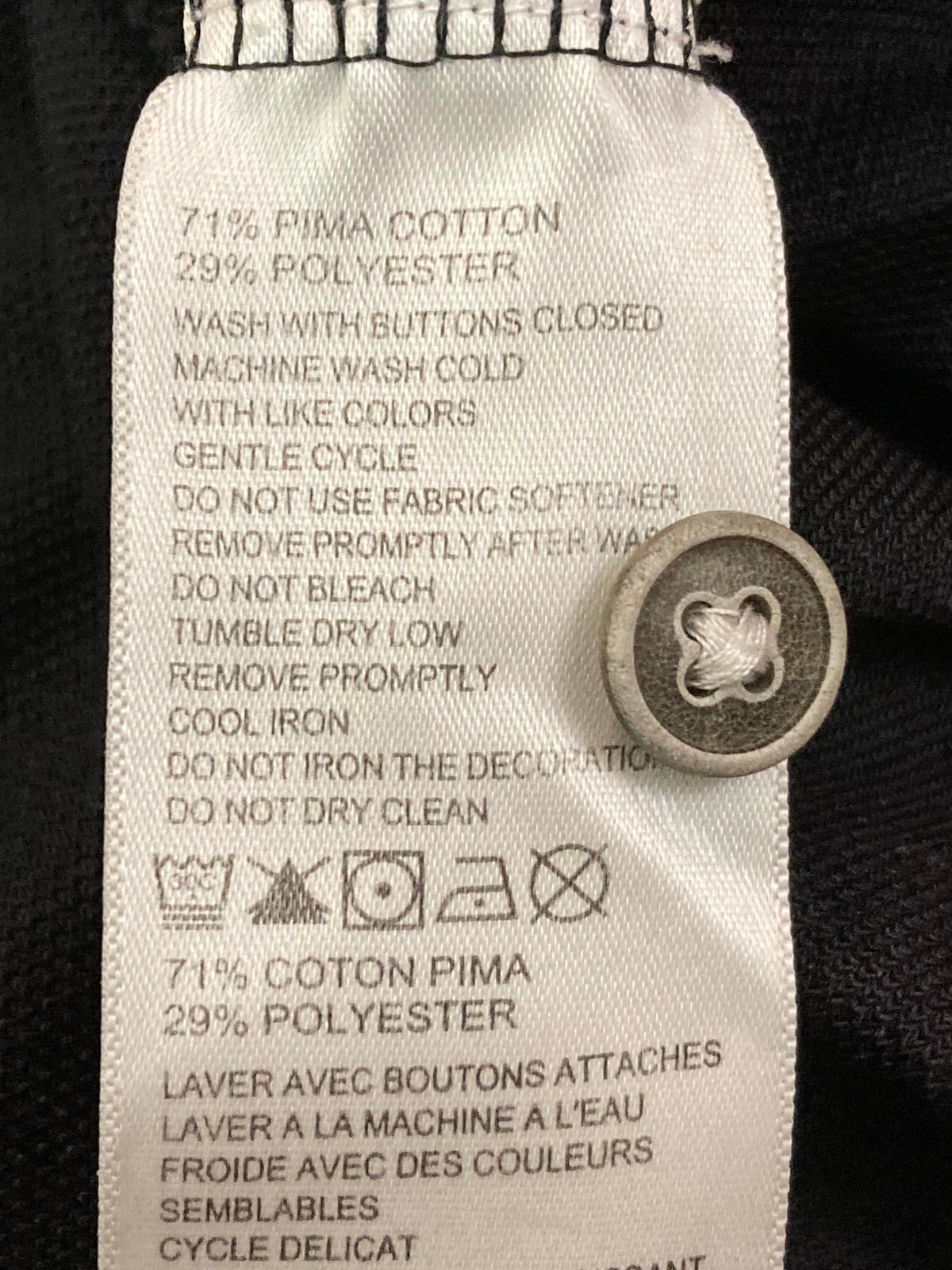 Tommy Bahama Mens XL Trim Fit Islandzone Polo Shirt Martini Cocktail Logo Black