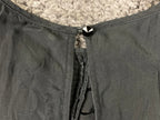 Alice + Olivia 100% Silk Black Sleeveless Top Blouse Keyhole Back Pintuck Size S
