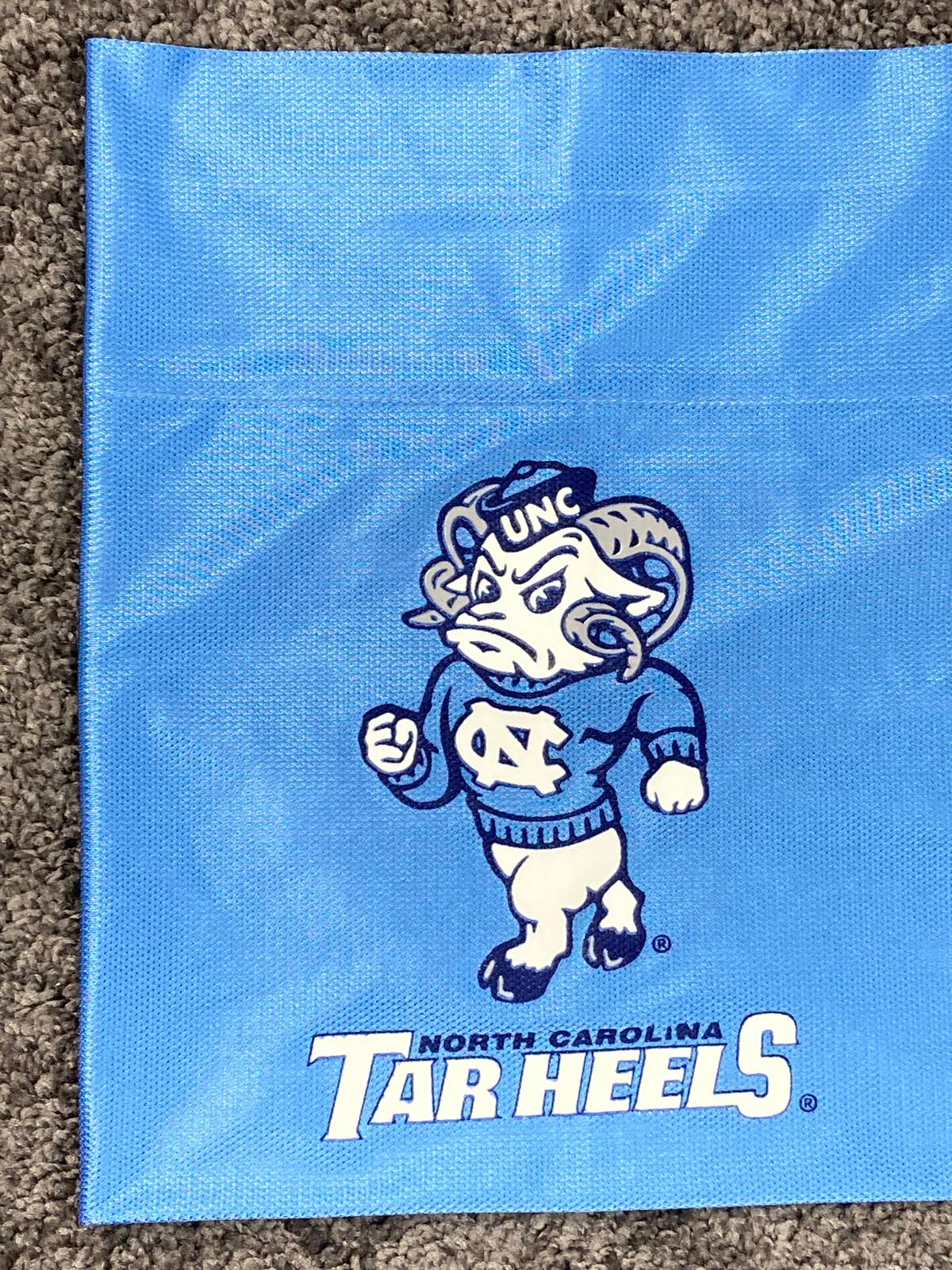 UNC Tar Heels Rameses Window Valance 87"x16" Curtain Topper Carolina Blue NCAA