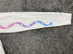 Billabong Mens Arch Link Premium Long Sleeve T-Shirt M White Pink Blue Graphic