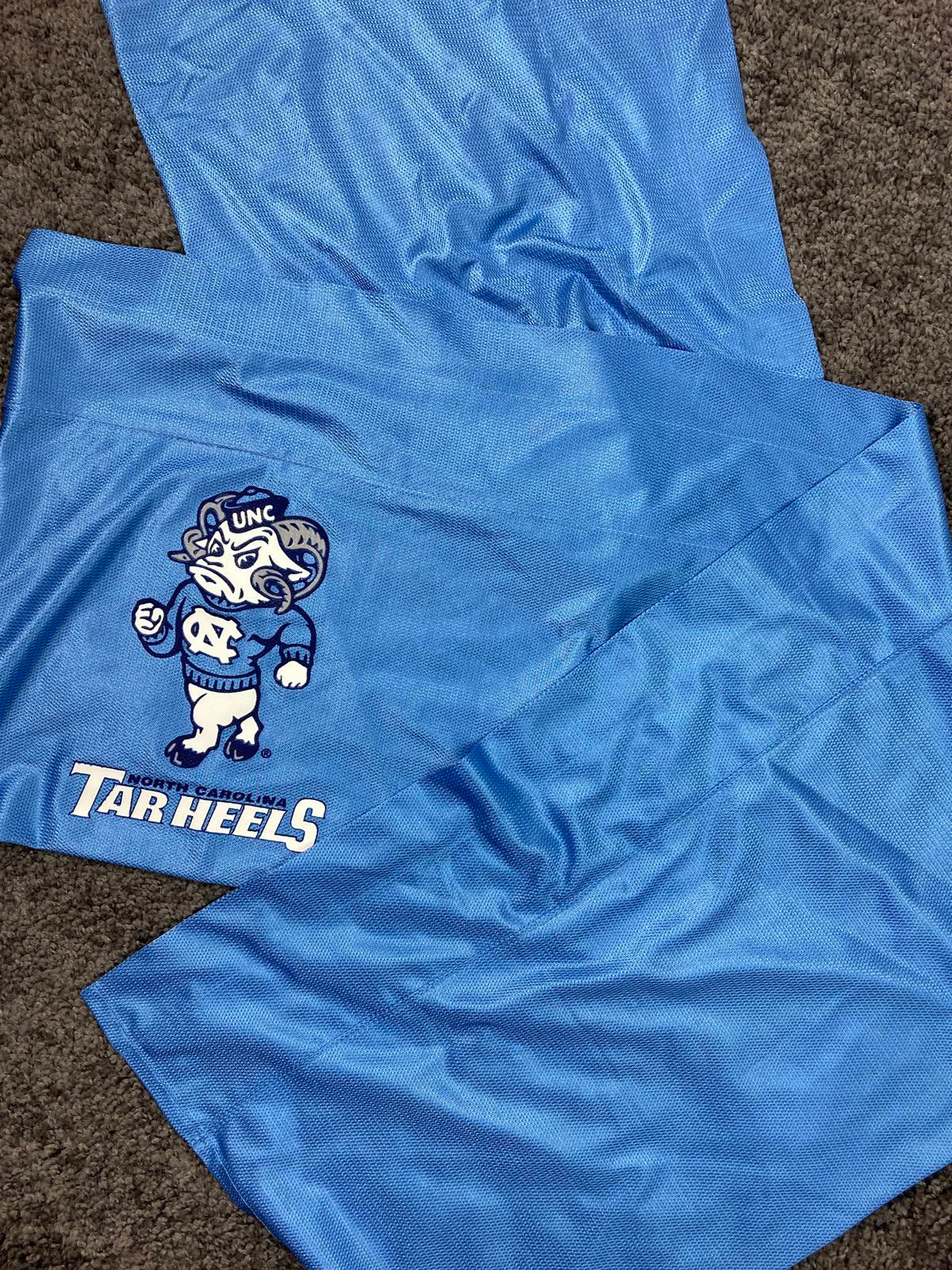 UNC Tar Heels Rameses Window Valance 87"x16" Curtain Topper Carolina Blue NCAA