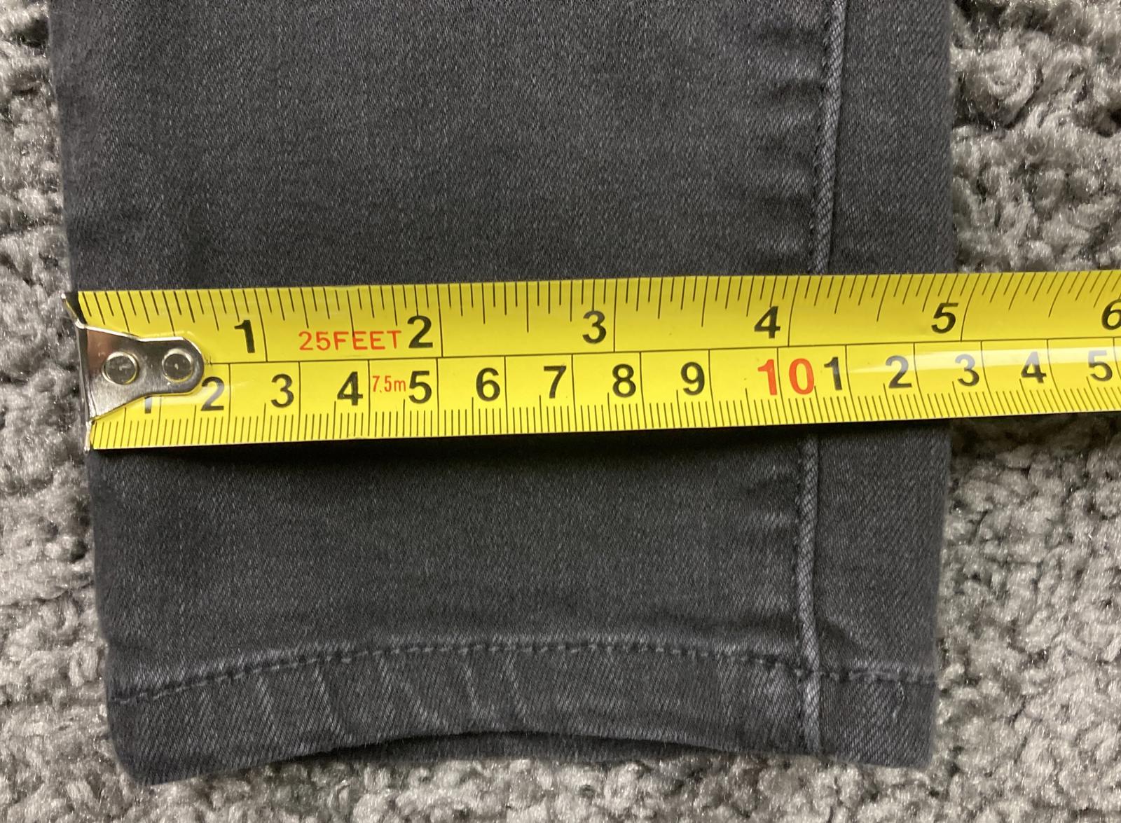 Levi's 721 High Rise Skinny Jeans Black Stretch Womens Size 29x30