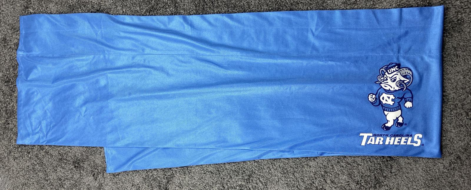 UNC Tar Heels Rameses Window Valance 87"x16" Curtain Topper Carolina Blue NCAA