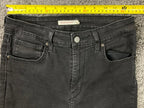 Levi's 721 High Rise Skinny Jeans Black Stretch Womens Size 29x30