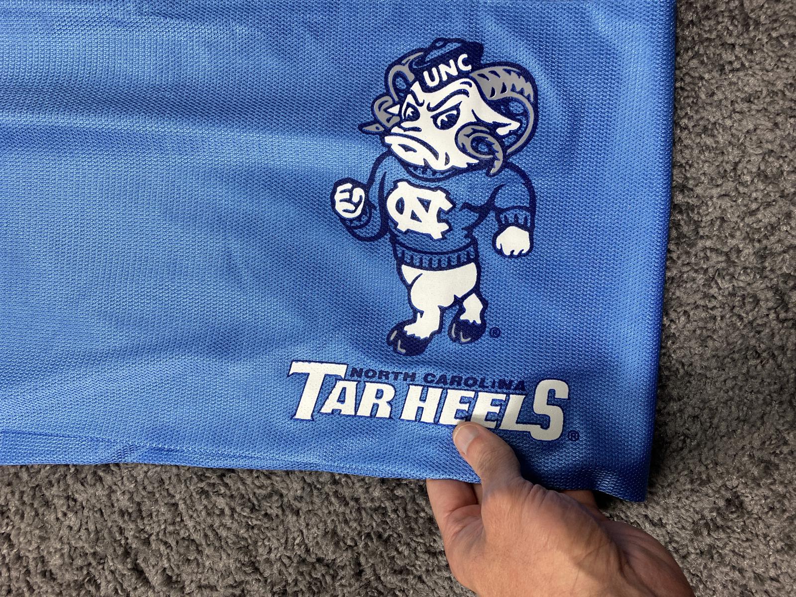 UNC Tar Heels Rameses Window Valance 87"x16" Curtain Topper Carolina Blue NCAA