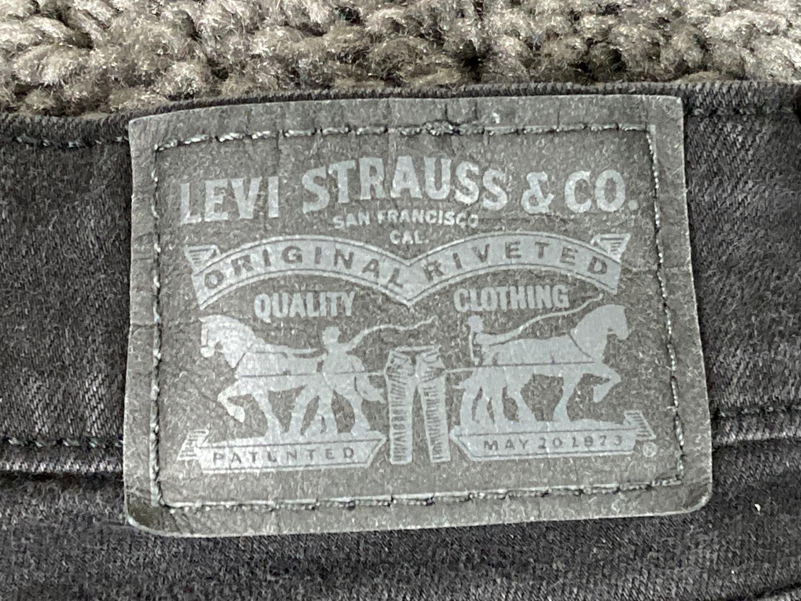 Levi's 721 High Rise Skinny Jeans Black Stretch Womens Size 29x30