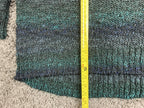 Denim & Supply Ralph Lauren Sweater Women Teal Blue Ombre Chunky Knit USA Sz M