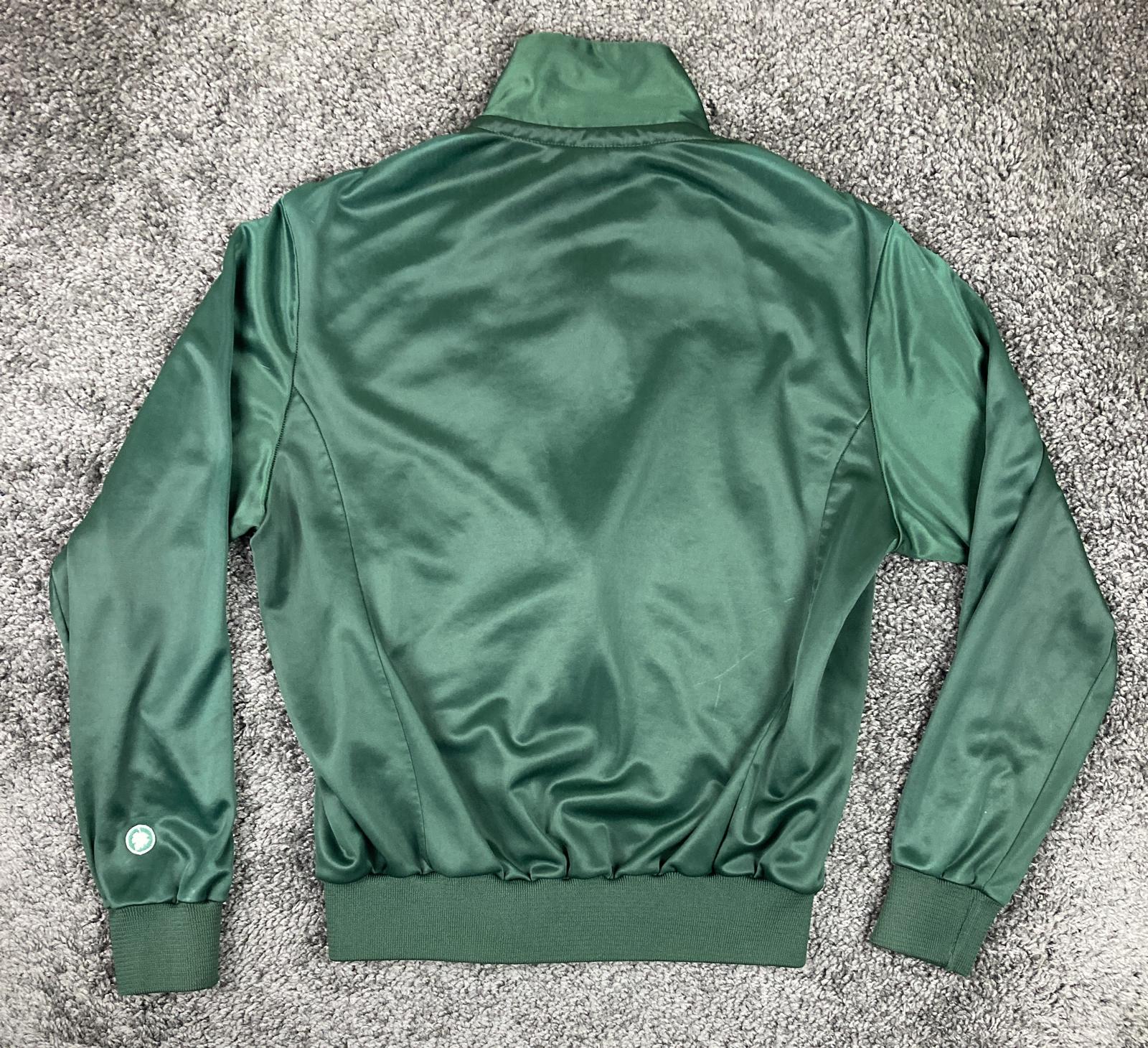 Vintage Paul Sullivan Sportswear Green Track Jacket Full Zip Mens Size Medium