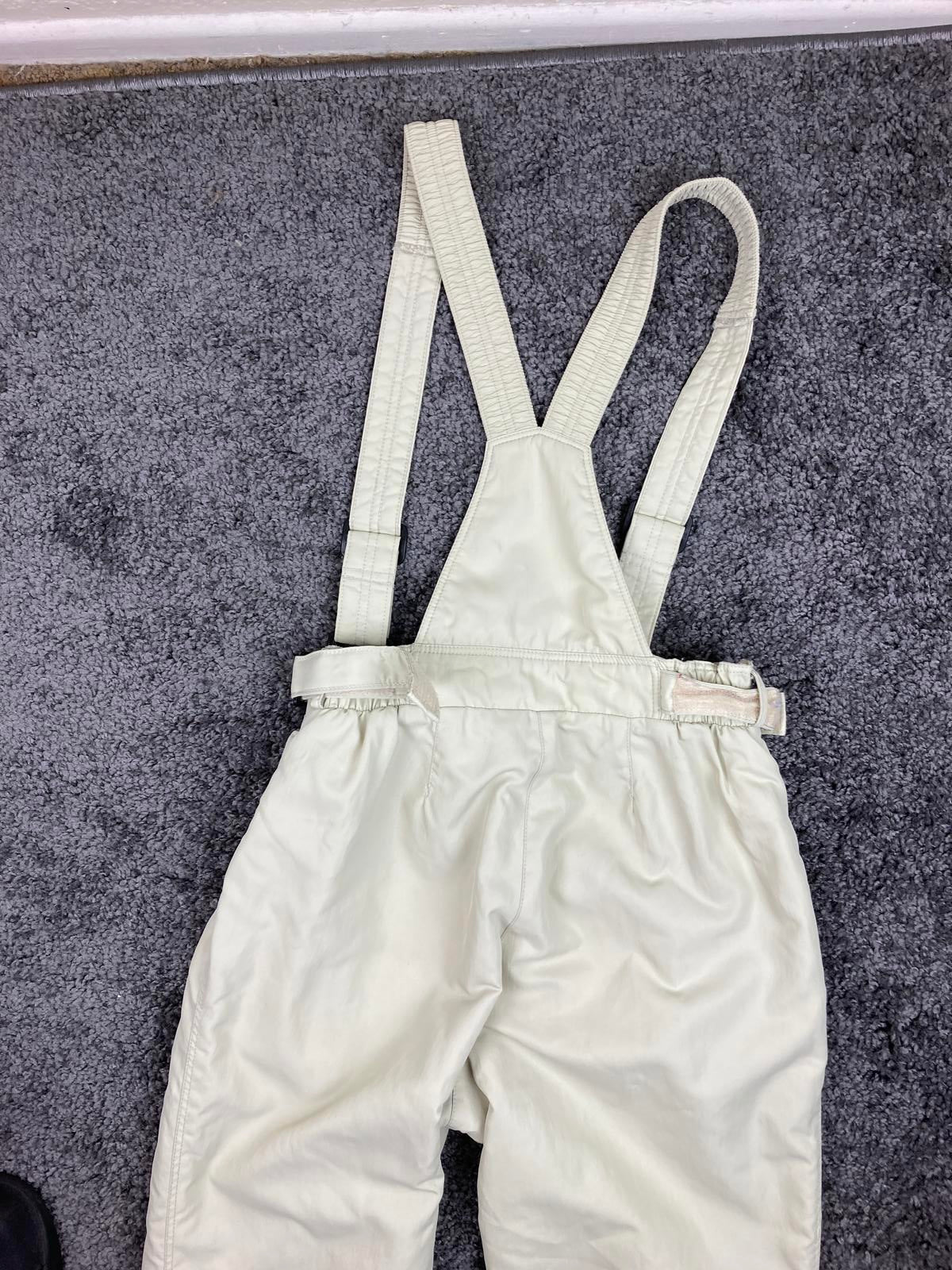 Phenix Japan Ski Snow Pants Beige Women’s L JASPO Insulated Adjustable Suspender