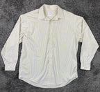 Brooks Brothers 346 Plaid Dress Shirt Beige Blue White Non Iron Sz XL