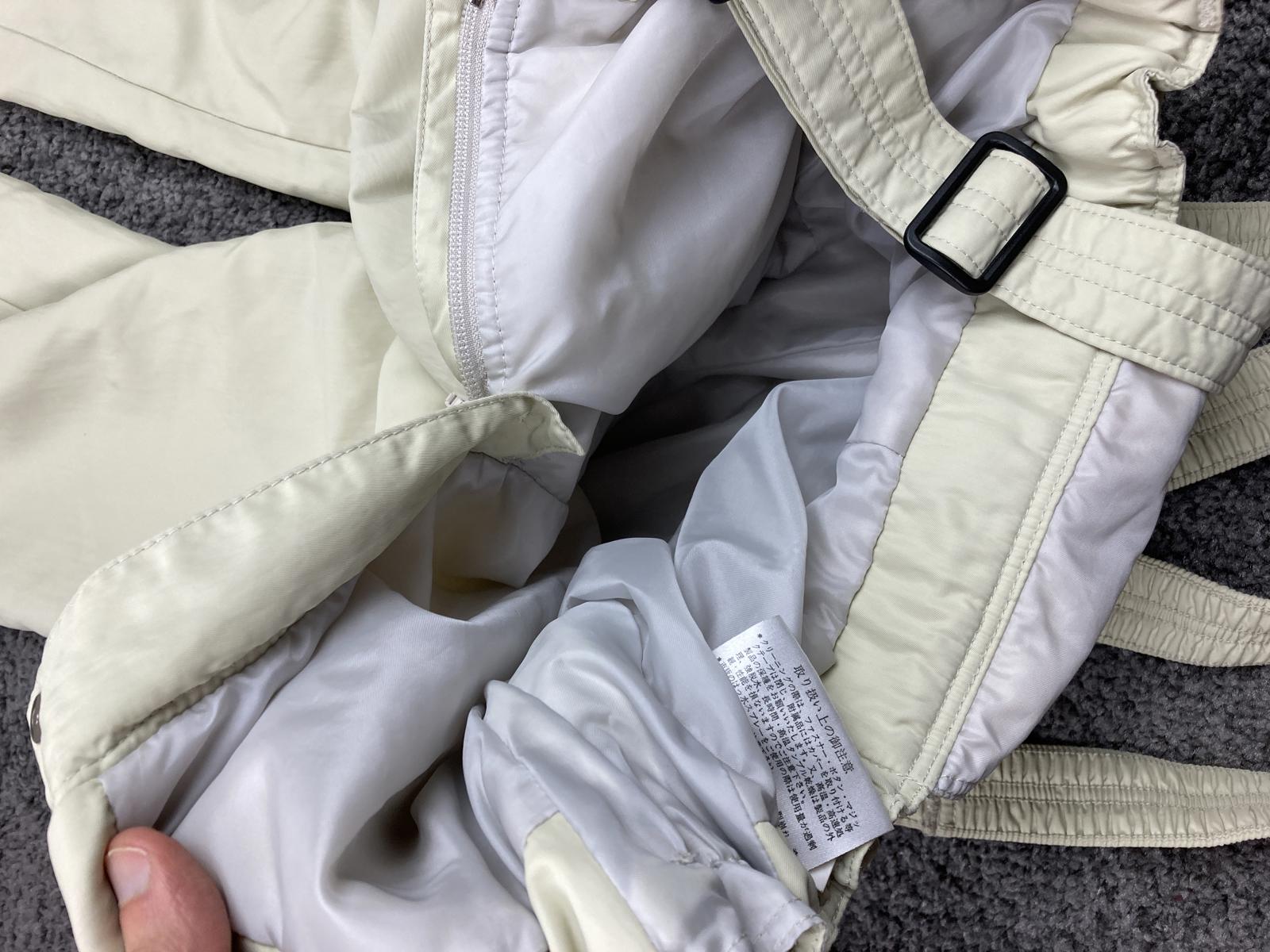 Phenix Japan Ski Snow Pants Beige Women’s L JASPO Insulated Adjustable Suspender