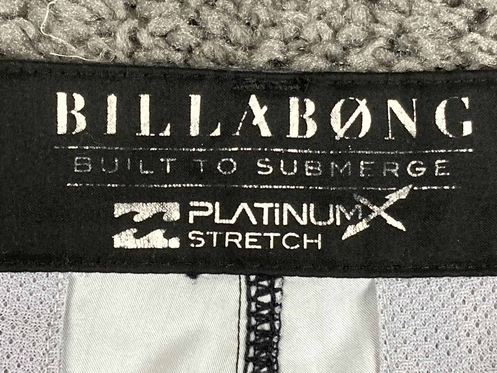 Billabong Platinum X Hybrid Shorts Mens Grey Striped Boardshorts Sz 32