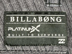 Billabong Platinum X Hybrid Shorts Mens Grey Striped Boardshorts Sz 32