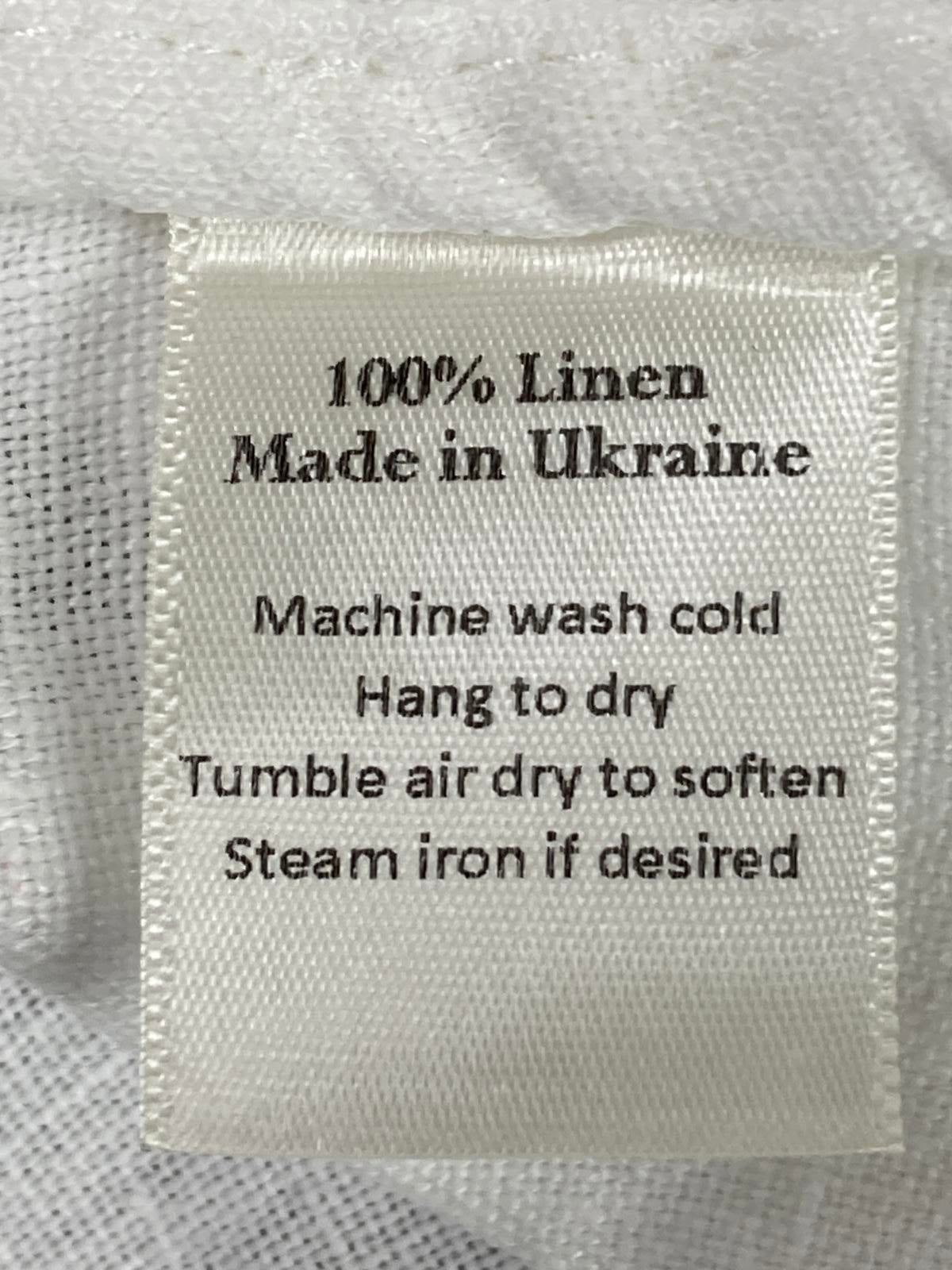 Crown Linen Designs 100% Linen White Sleeveless V-neck Tunic Top XL