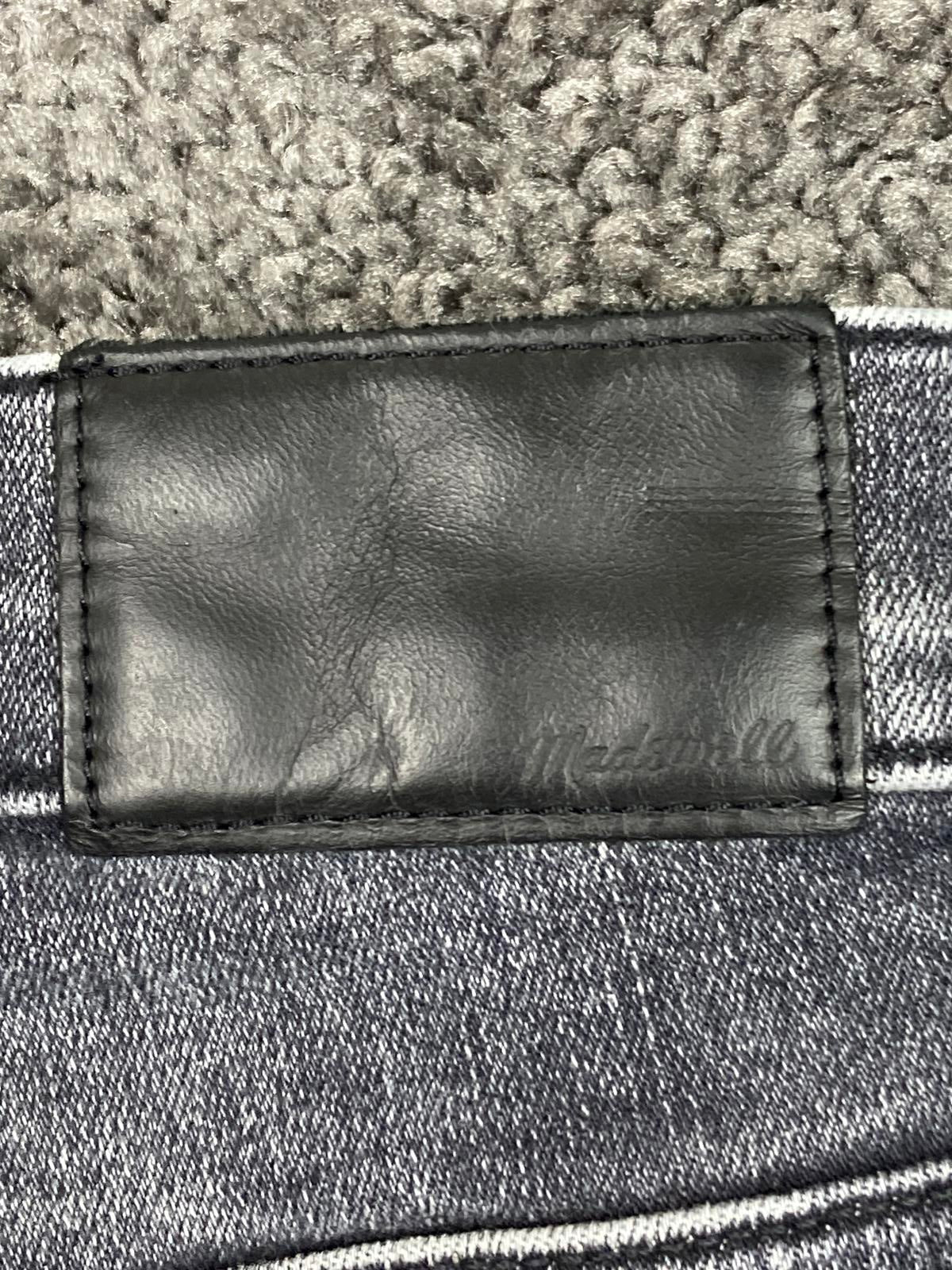 Madewell 10" High-Rise Skinny Crop Jeans Women’s Sz 28 Black Gray Raw Hem