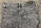 Madewell 10" High-Rise Skinny Crop Jeans Women’s Sz 28 Black Gray Raw Hem