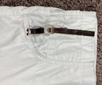 Jamie Sadock Capri Golf Pants Womens Size 8 Light Blue Stretch Buckle Straps