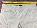 Jamie Sadock Capri Golf Pants Womens Size 8 Light Blue Stretch Buckle Straps