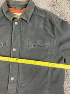 Tommy Bahama Jacket Men's Black Cotton Zip Snap Utility Field Coat Sz Large