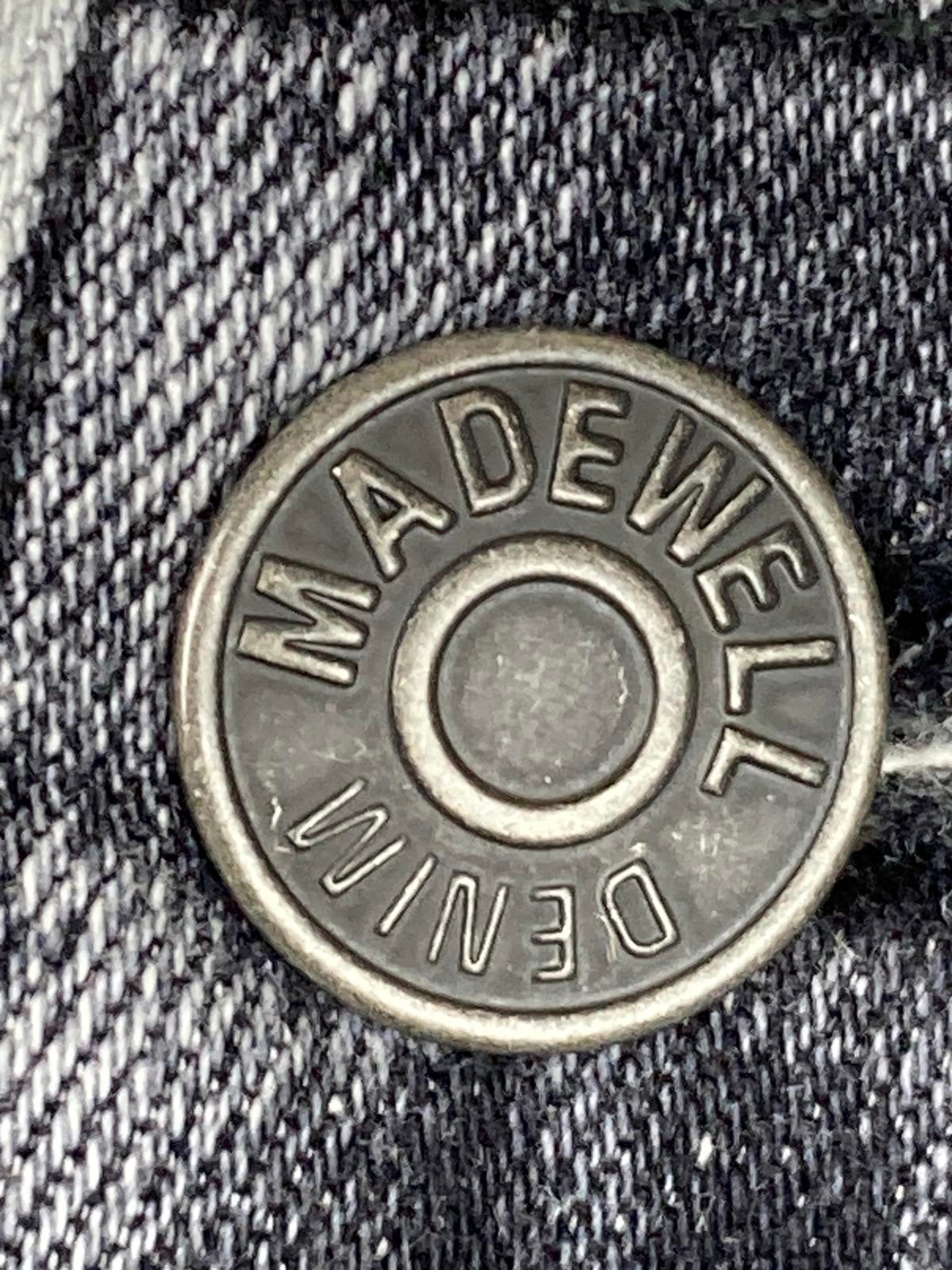 Madewell 10" High-Rise Skinny Crop Jeans Women’s Sz 28 Black Gray Raw Hem