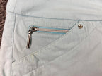 Jamie Sadock Capri Golf Pants Womens Size 8 Light Blue Stretch Buckle Straps