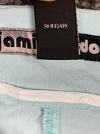 Jamie Sadock Capri Golf Pants Womens Size 8 Light Blue Stretch Buckle Straps