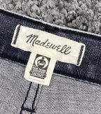 Madewell 10" High-Rise Skinny Crop Jeans Women’s Sz 28 Black Gray Raw Hem