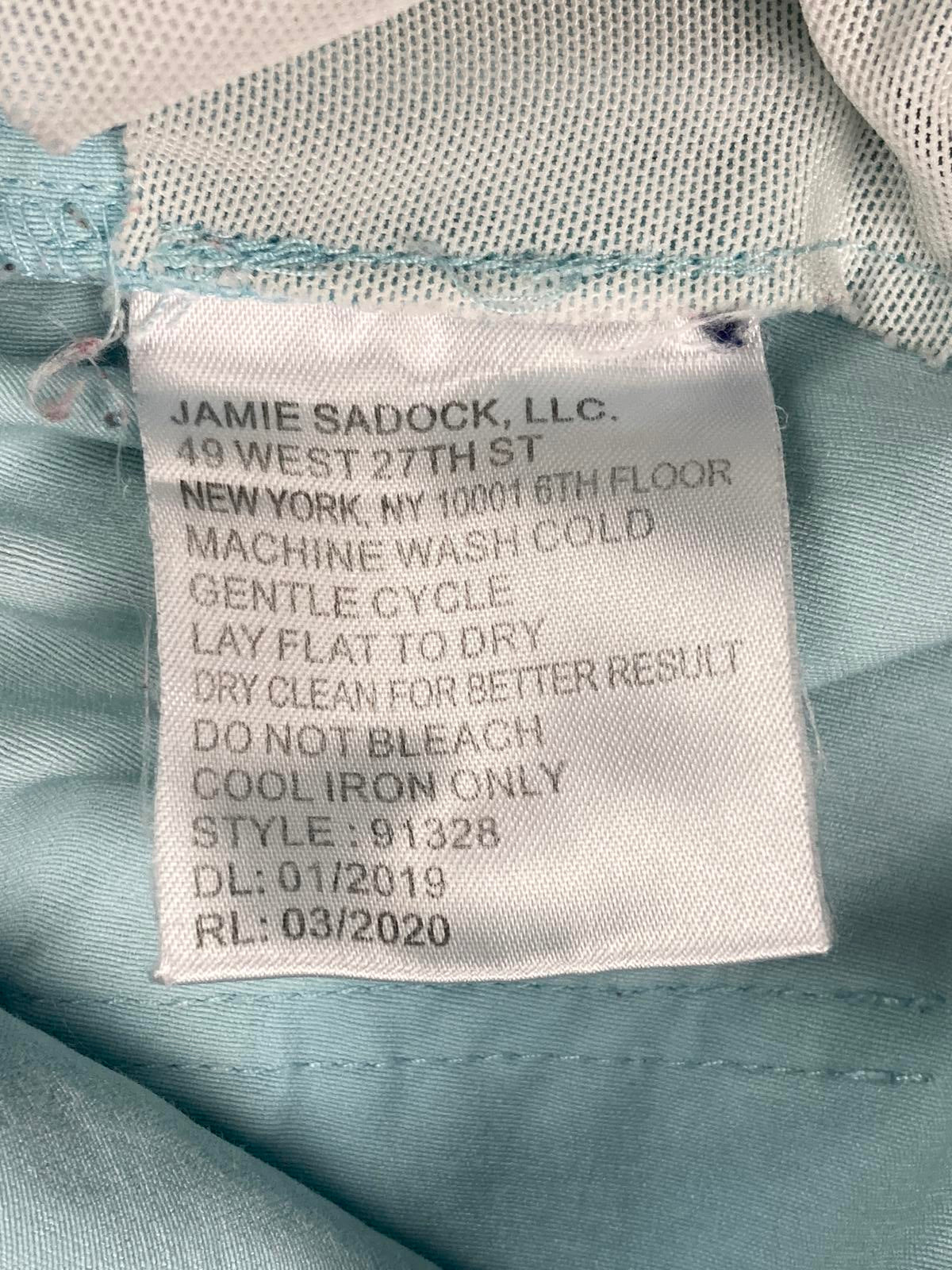 Jamie Sadock Capri Golf Pants Womens Size 8 Light Blue Stretch Buckle Straps