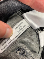 Madewell 10" High-Rise Skinny Crop Jeans Women’s Sz 28 Black Gray Raw Hem