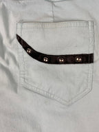 Jamie Sadock Capri Golf Pants Womens Size 8 Light Blue Stretch Buckle Straps