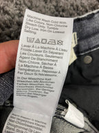 Madewell 10" High-Rise Skinny Crop Jeans Women’s Sz 28 Black Gray Raw Hem