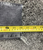 Madewell 10" High-Rise Skinny Crop Jeans Women’s Sz 28 Black Gray Raw Hem