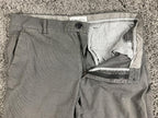 Calvin Klein Mens Gray Textured Chino Pants 100% Cotton Straight Leg 31x32