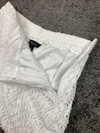 Simply Vera Vera Wang White Eyelet Lace Lined Shorts Women’s Size S